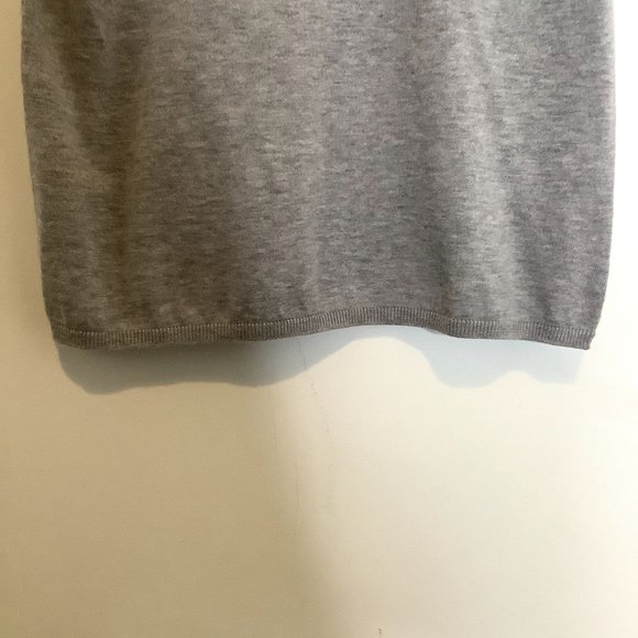 Magaschoni gray tank with beaded neck line size s - Picture 5 of 6